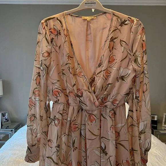 Pink blush pink Maternity maxi dress. Size L - Picture 1 of 2